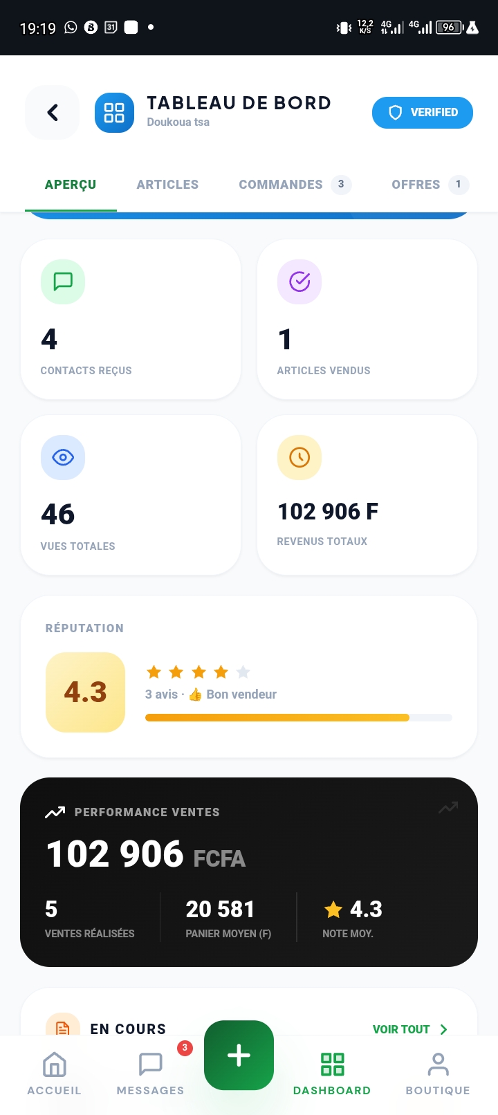 Brumerie — Dashboard vendeur